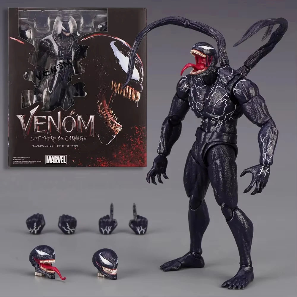 Venom Carnage Action Figure - Movable Spider-Man Collectible Doll