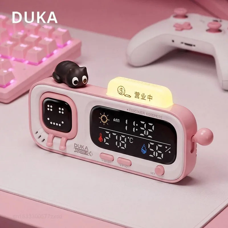 DUKA Smart Temperature & Humidity Clock - Digital Hygrometer & Thermometer