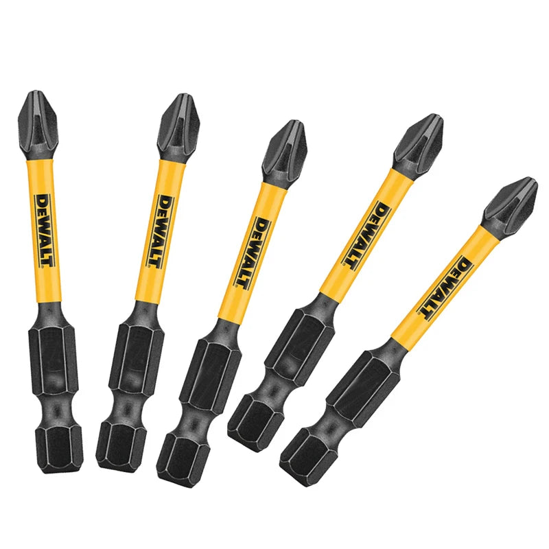 DEWALT PH2 57MM Impact Bit Set - 5 High-Speed Steel Accessories