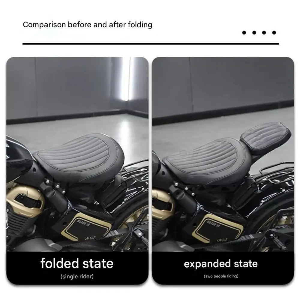 Benda Napoleon 450/500 Motorcycle Dual Seat - Compact Folding Design