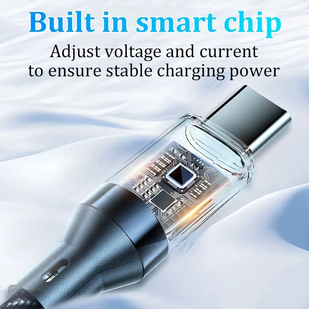 120W Type C Cable - Super Fast Charging & LED Display for All Devices