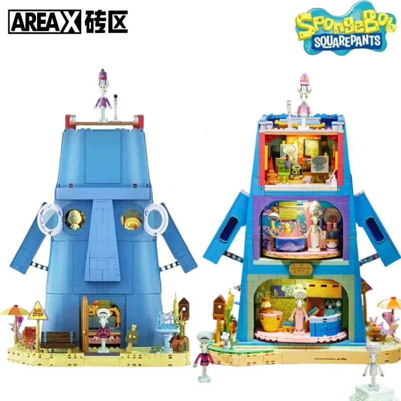 Creative Building Block Set - Fun Starfish Restaurant Model