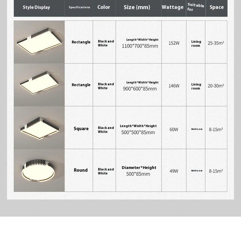 Modern Nordic LED Ceiling Light - Dimmable Metal Fixture
