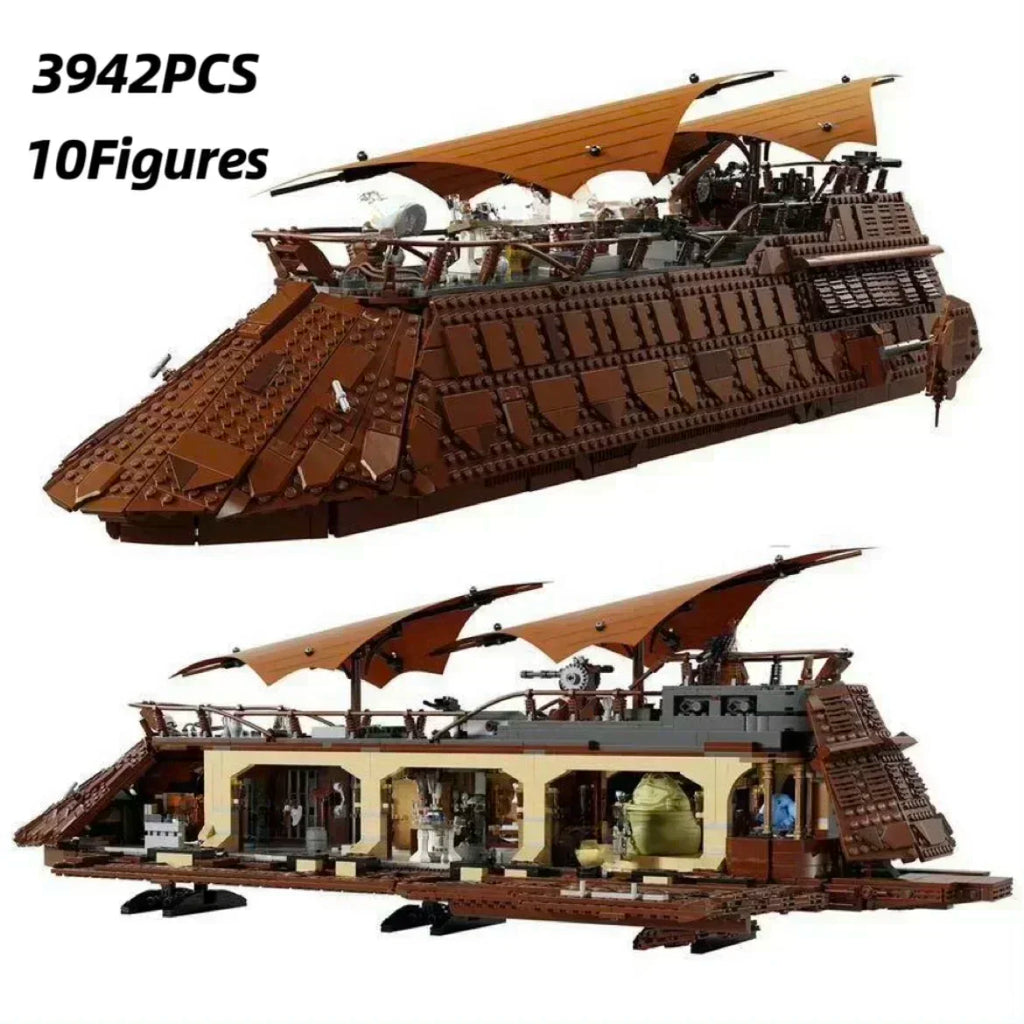 3942PCS Sail Barge Building Block Model - Creative Assembly Toy