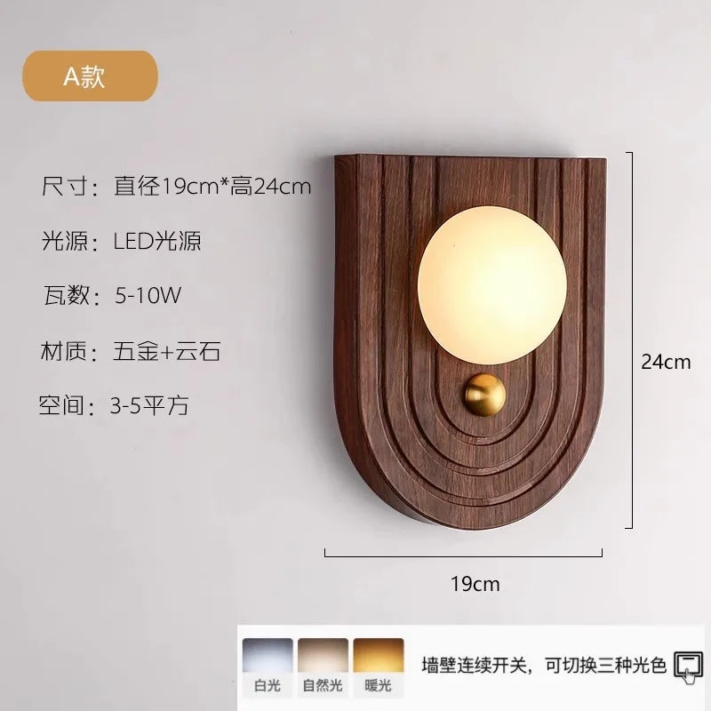 Elegant Alabaster LED Wall Lamp - Modern Indoor Accent Lighting