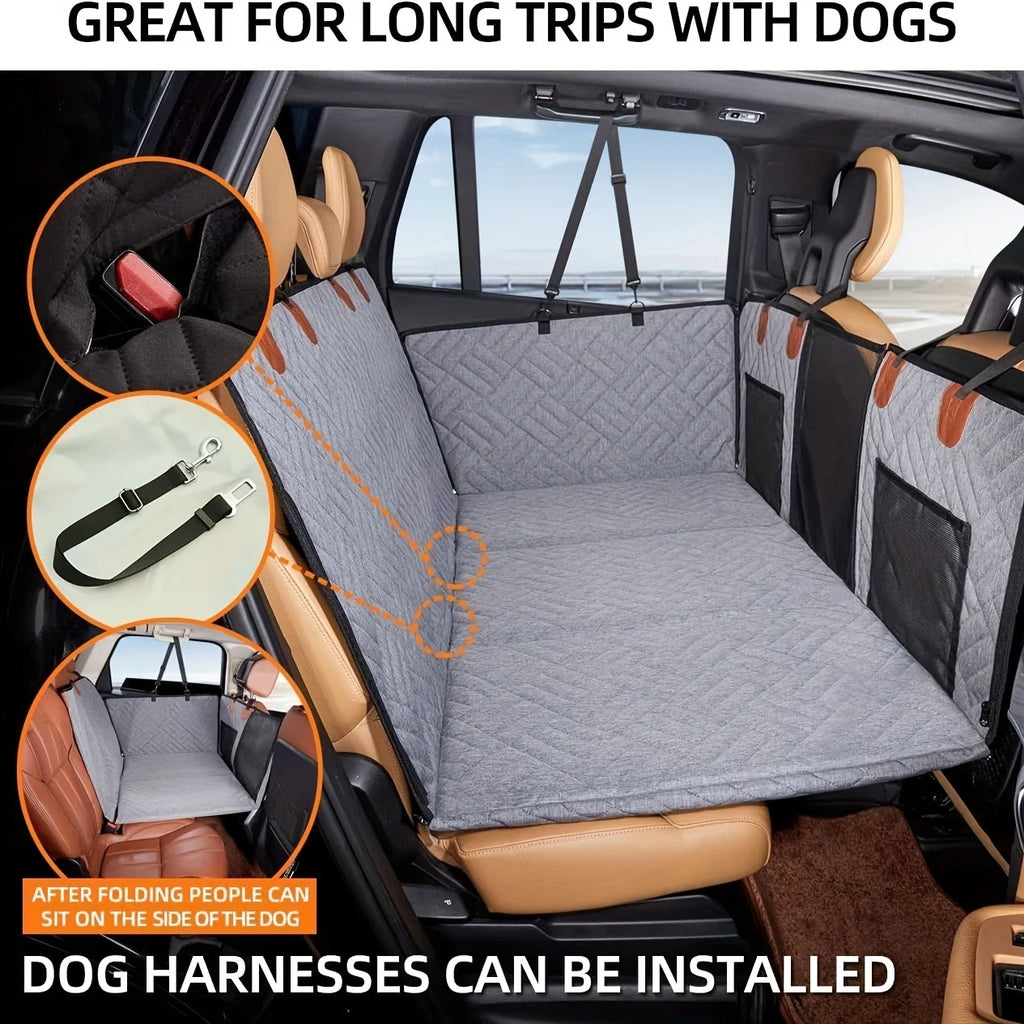 Waterproof Dog Seat Cover - Scratch-Proof Hammock for Cars