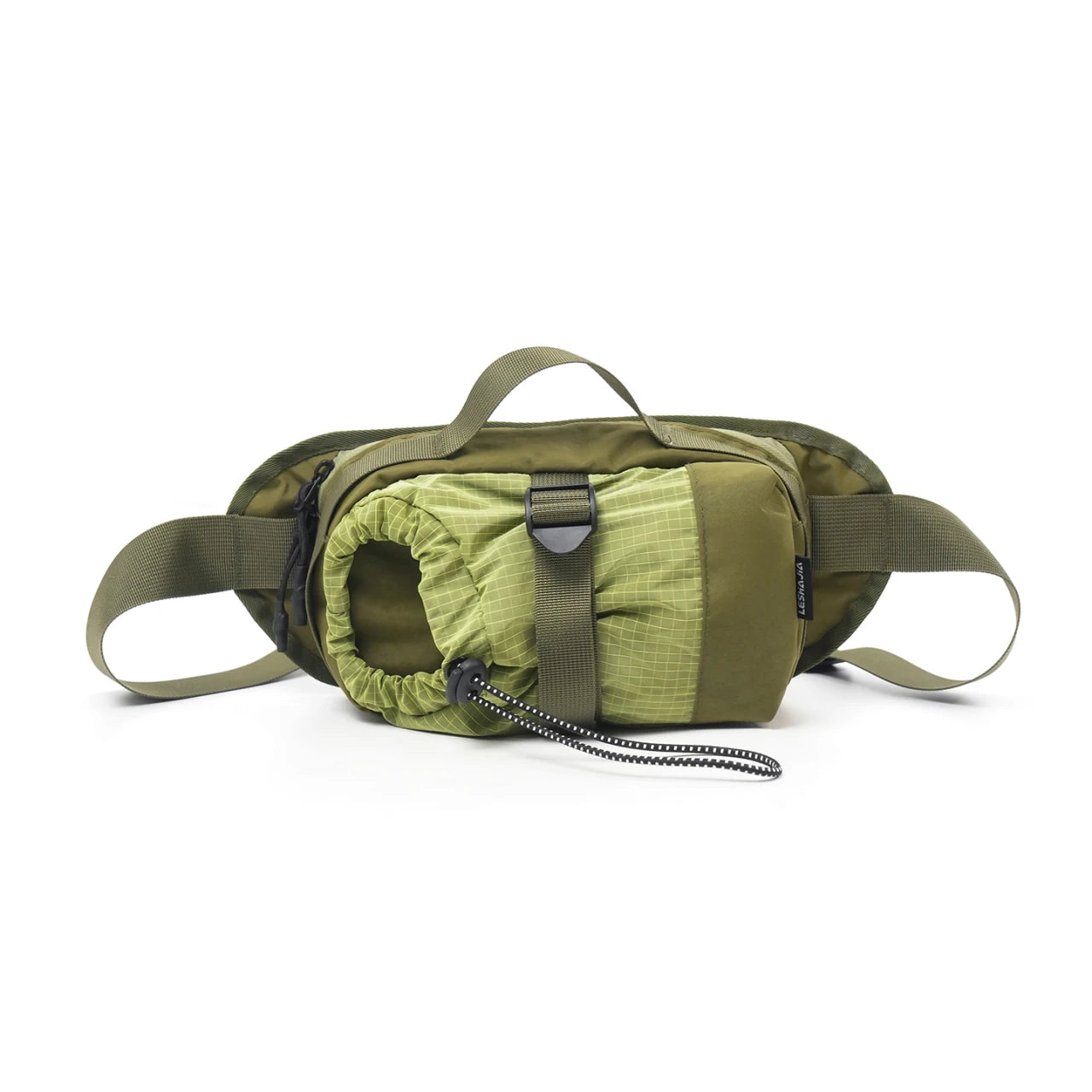 Korean Minimalist Crossbody Bag with Water Bottle Holder – Unisex