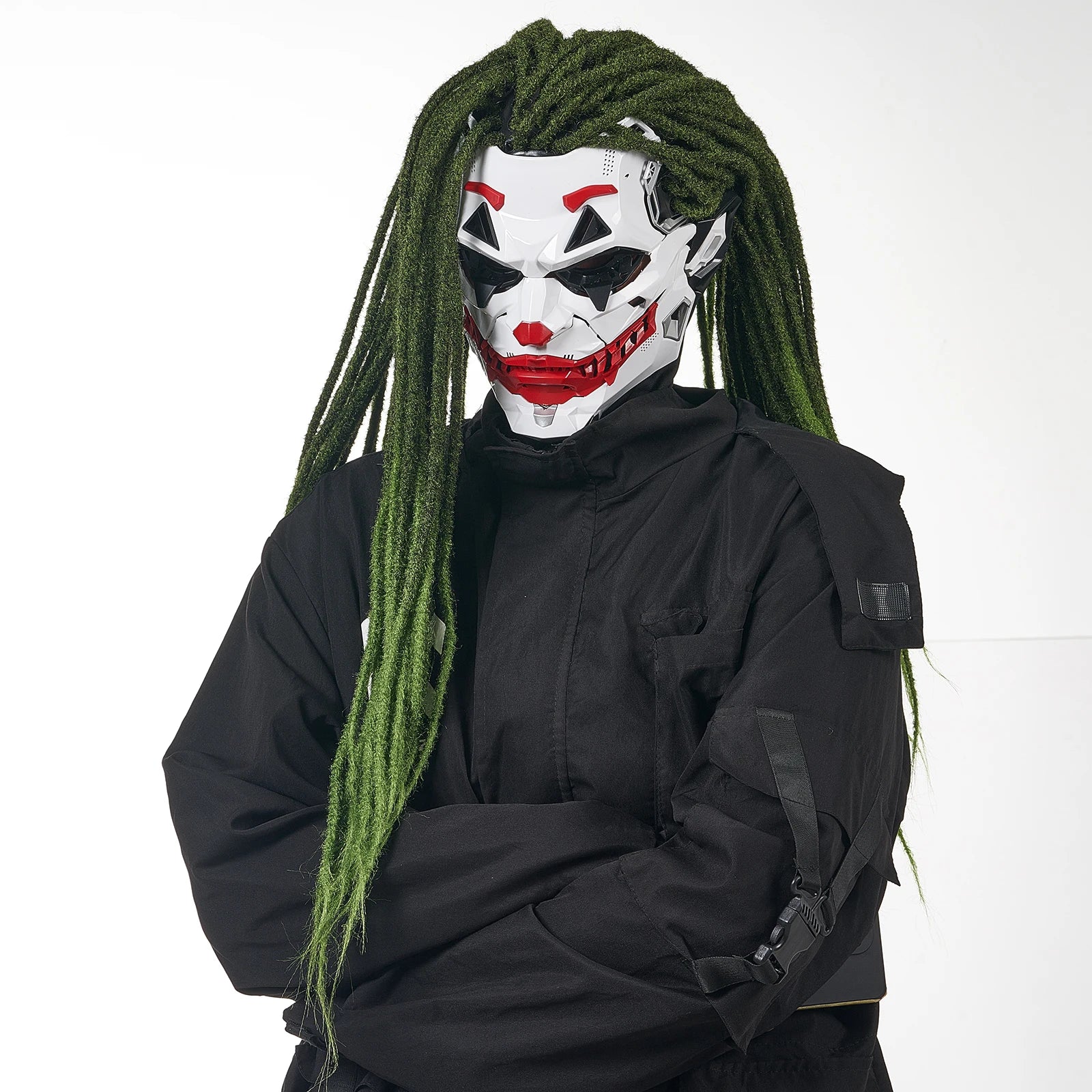 Geometric Joker Mask for Cosplay & Halloween - 2D Design