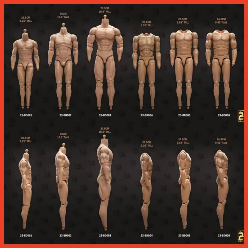 23TOYS 1/6 Muscle Joint Body Action Figure - Strong Soldier Toy
