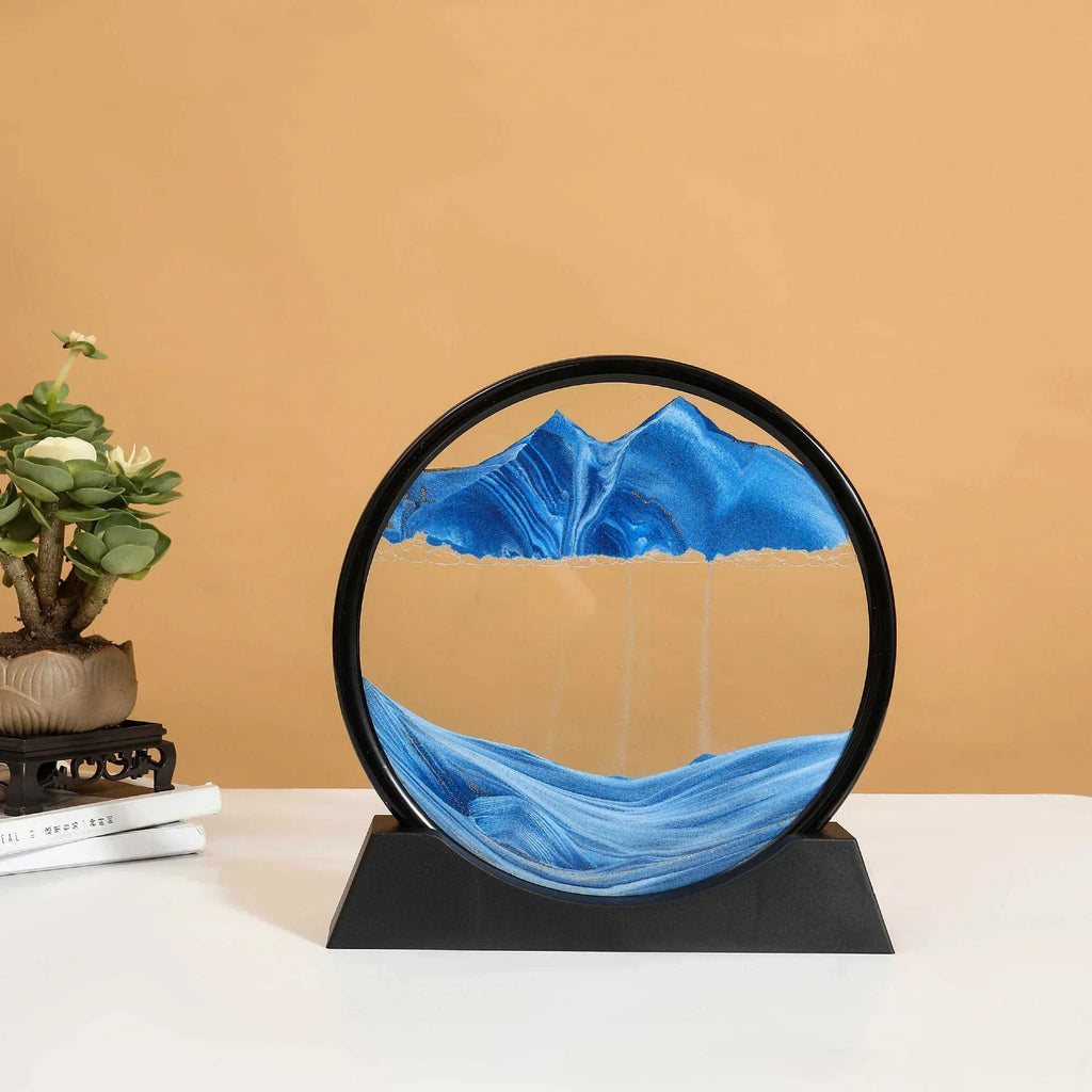 3D Moving Sand Art - Quicksand Liquid Hourglass Home Decor