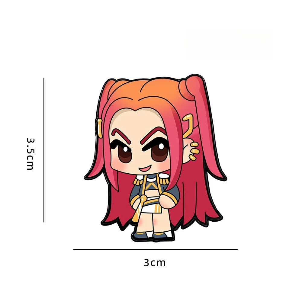 Kpop Cartoon Metal Brooches - Cute Accessory Pins for Fashion Lovers