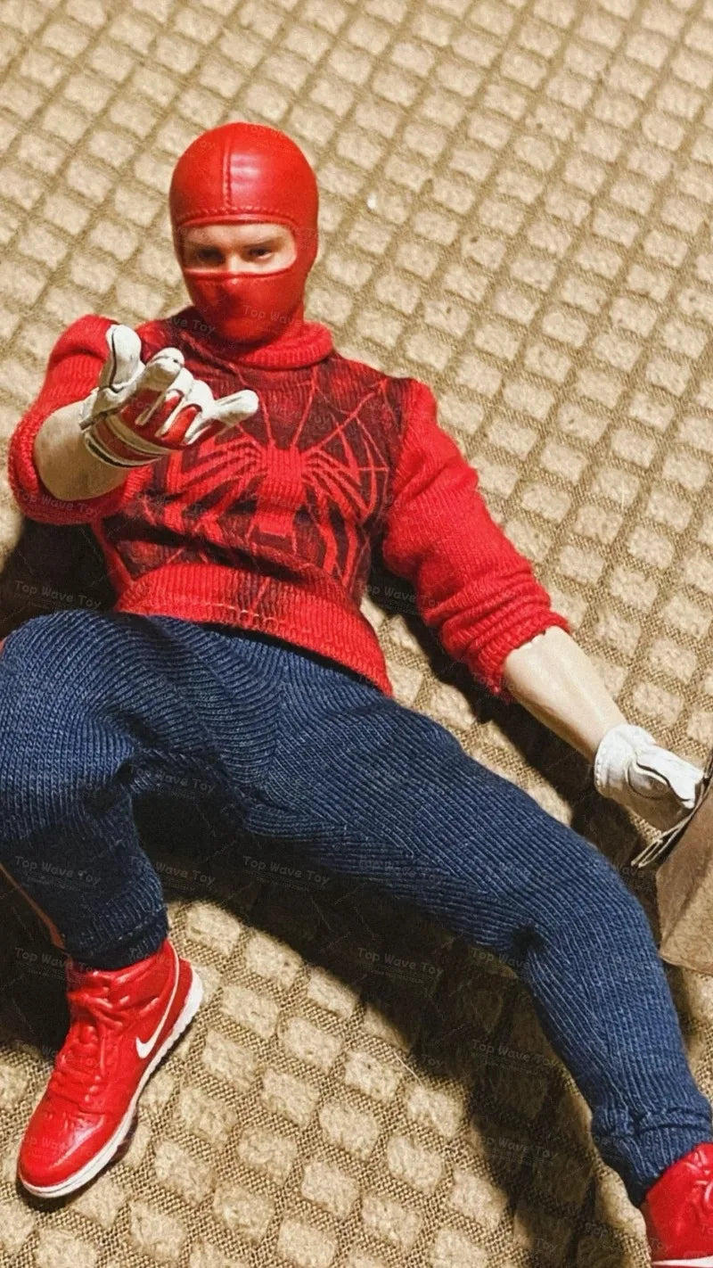 Tobey Maguire Spider Print Cloth Action Figure - 1/12 Scale
