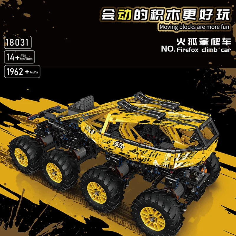 MOULD KING Remote Control Climbing Truck Building Blocks for Kids