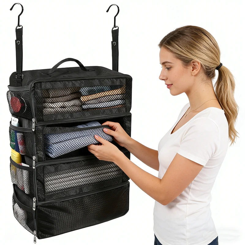 Travel Luggage Organizer - Collapsible Clothes Storage Bags