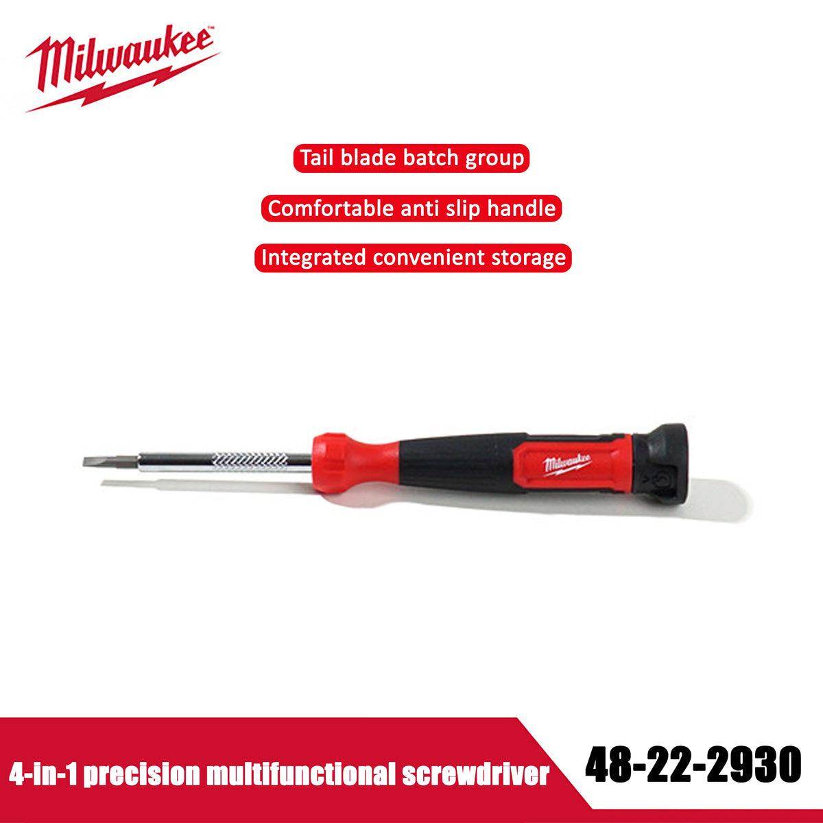 Milwaukee 4-in-1 Precision Multi-Bit Screwdriver for All Repairs