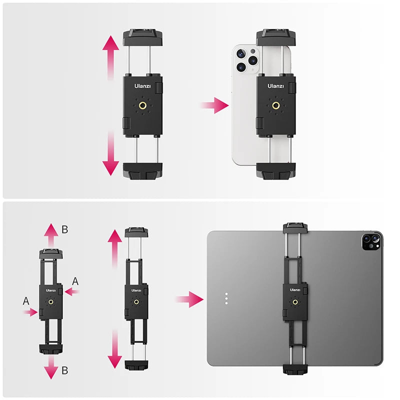 Ulanzi ST-29 Universal Tripod Mount for Tablet & Phone - Versatile Shooting