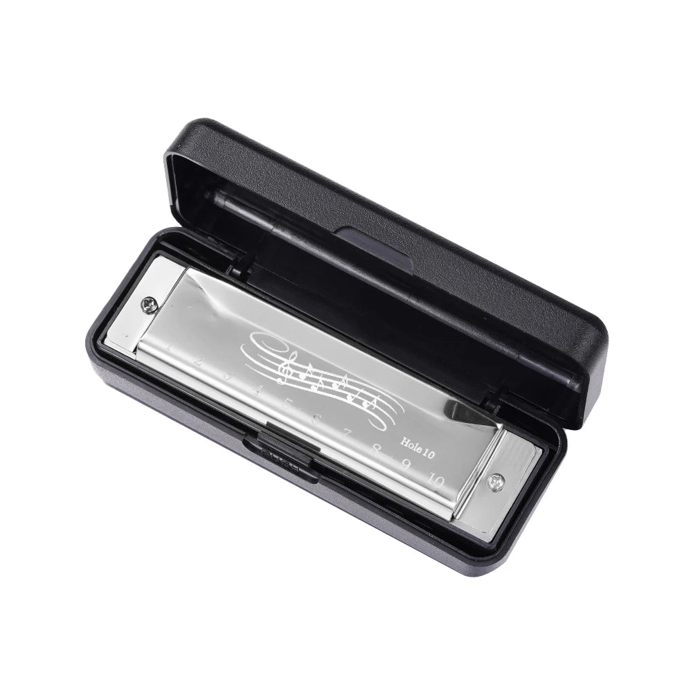 10 Hole 20 Tone Harmonica for Beginners - Portable Music Instrument
