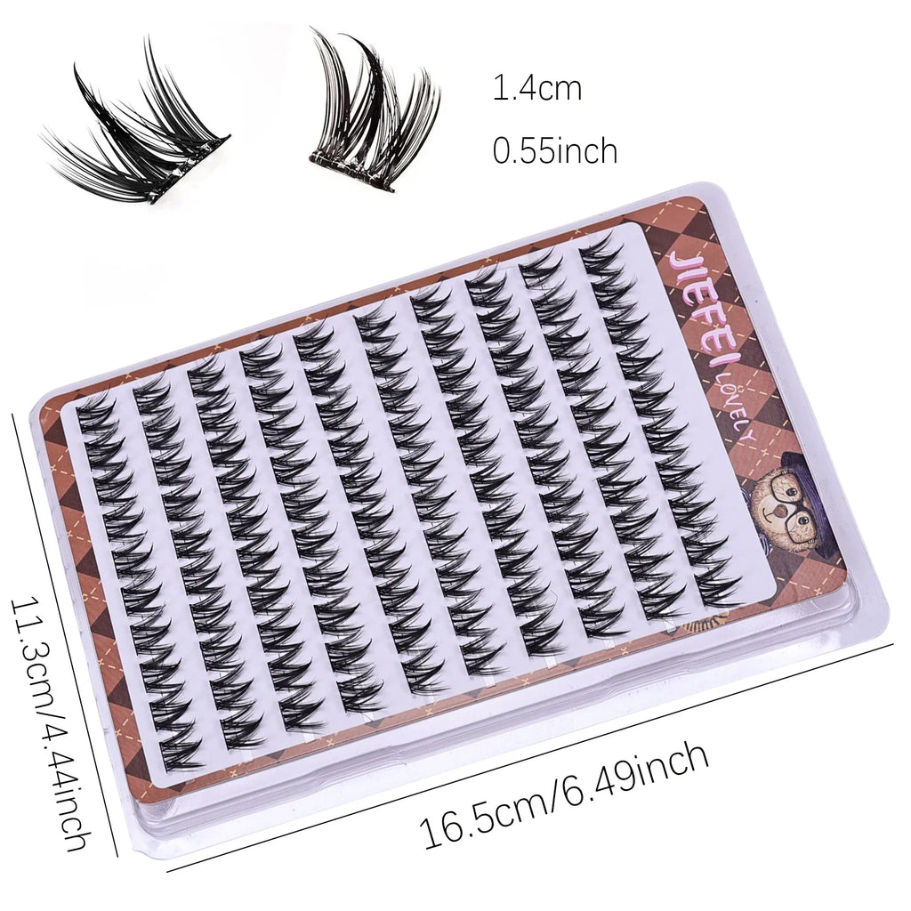 Voluminous False Eyelashes - DIY Fluffy Natural Curling Lash Extension
