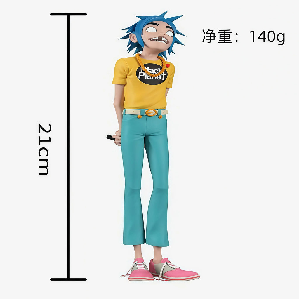 Gorillaz Collectible Figures Set - 2D Noodle & Murdoc Dolls