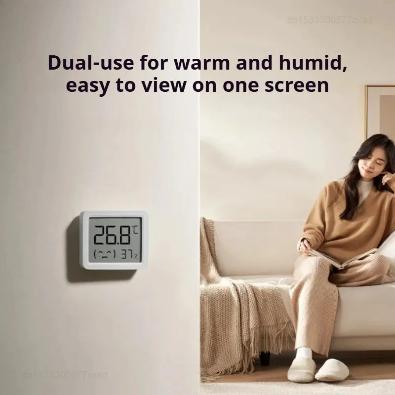 Mijia Smart Thermometer 3 - Mini LCD Hygrometer with Mi Home App