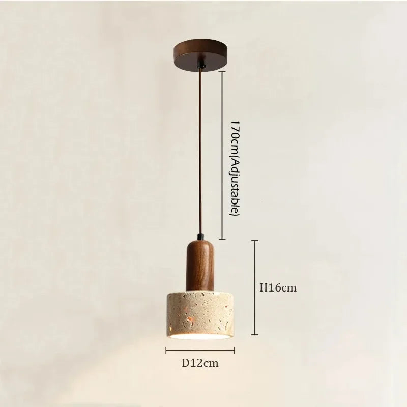 Stylish Modern Wabi Sabi Pendant Light - Unique Yellow Marble Design