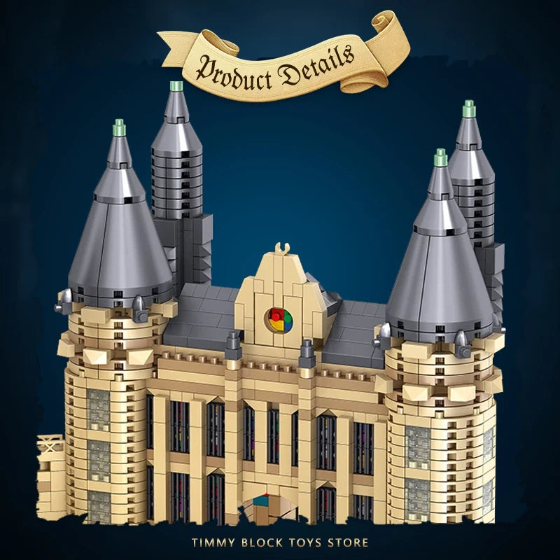 Mini Magic World Medieval Castle Building Block Set - DIY Fun