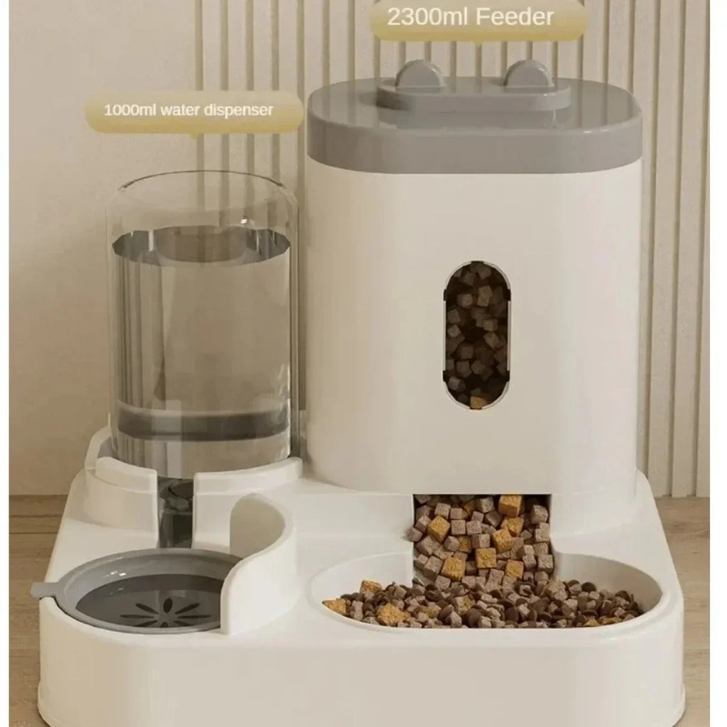 Automatic Pet Feeder & Water Fountain - Large Capacity Food Dispenser