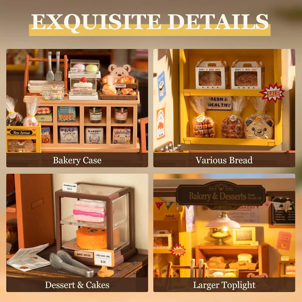 Becka's Baking House 3D Puzzle Kit - Creative Miniature Dollhouse