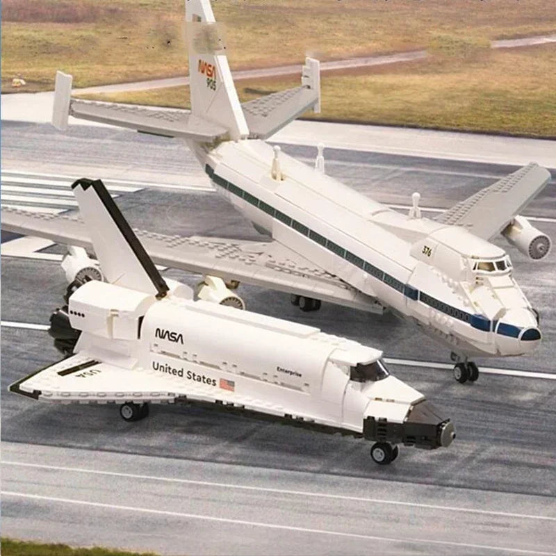 2417-Piece Space Plane Building Kit - Shuttle Carrier Aircraft Toy