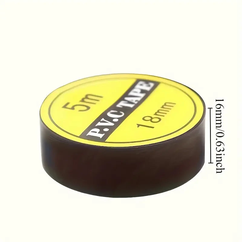 High-Temp Black Rubber Electrical Tape - Durable Insulating Adhesive, 10 Pack