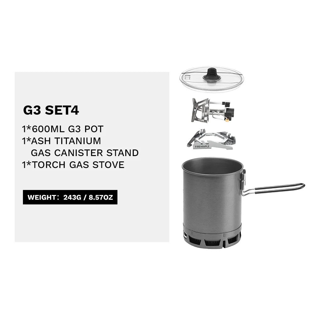Fire Maple Ultralight Camping Cooking System - Portable Gas Burner