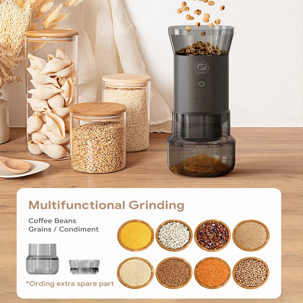 iCafilas Portable Electric Coffee Grinder & Mini Dripper - Travel Ready