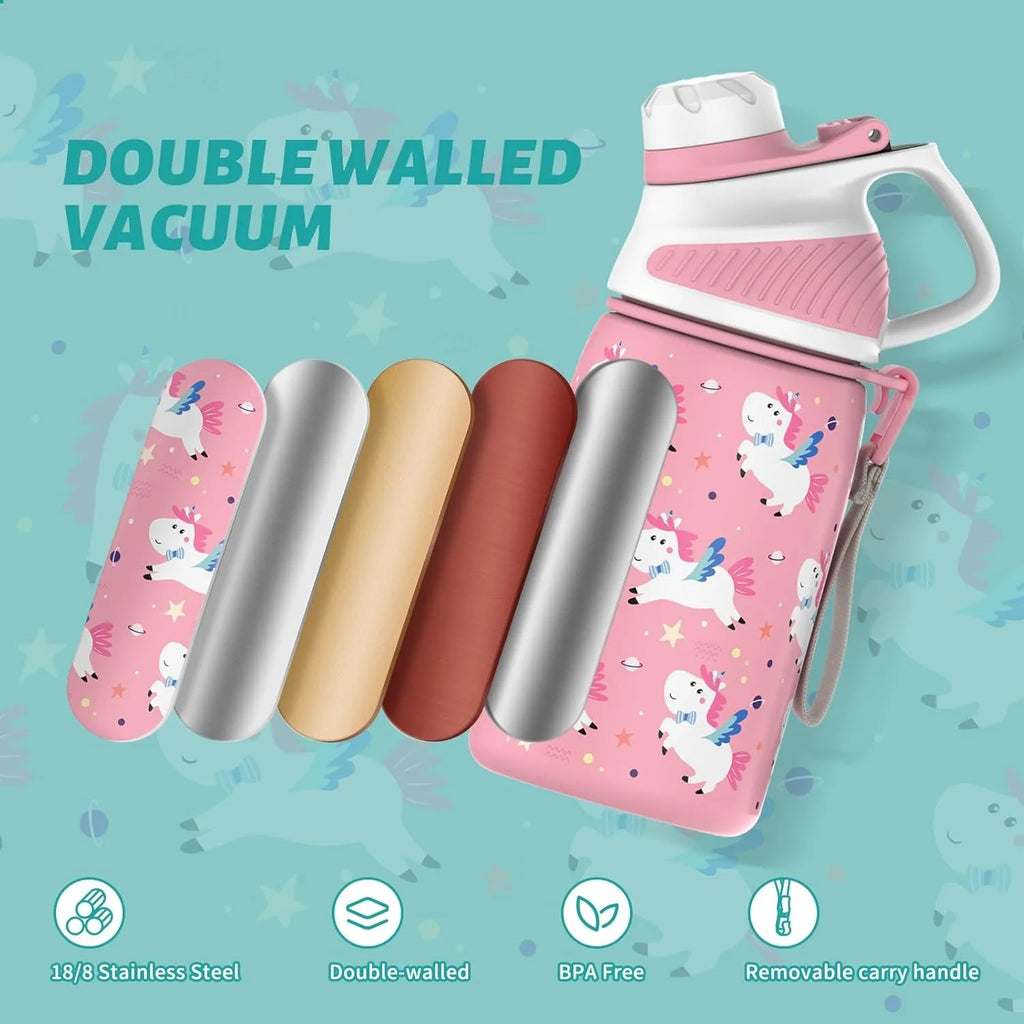 FEIJIAN Kids Leak-Proof Thermos Mug - Durable & Eco-Friendly Fun