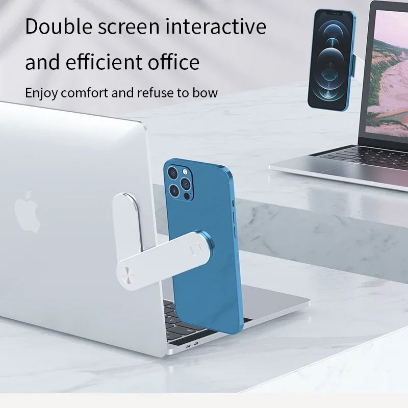 Magnetic Laptop Screen Support Stand - Adjustable & Portable Bracket
