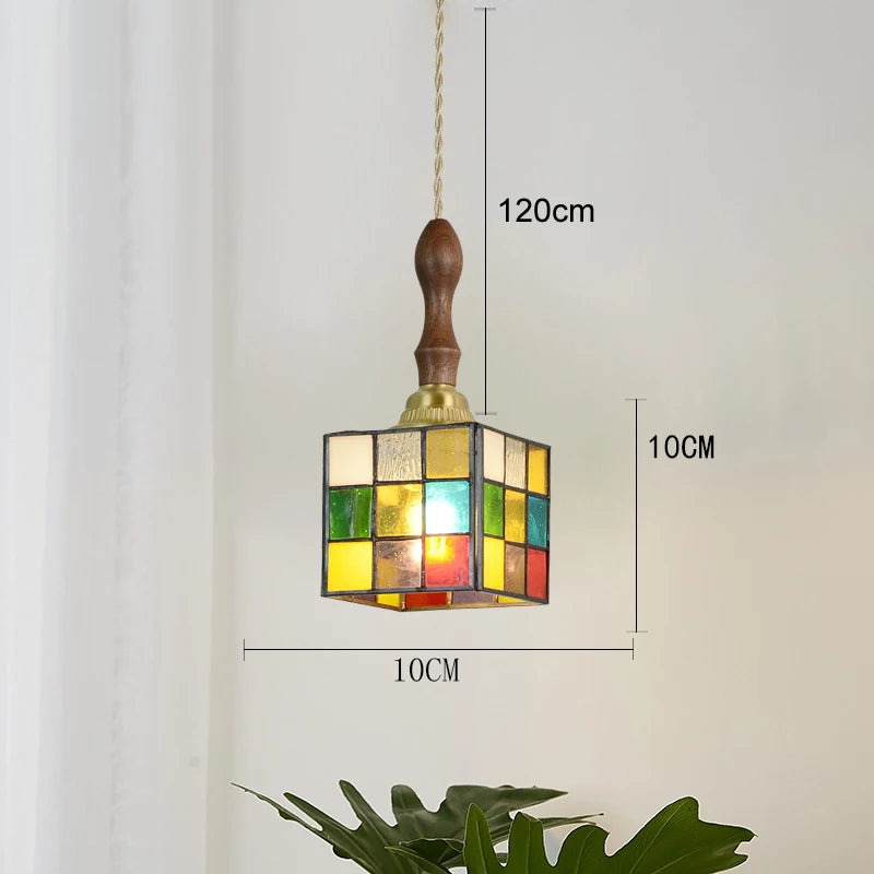Retro Copper Pendant Light - Art Deco Ceiling Fixture for Home & Café