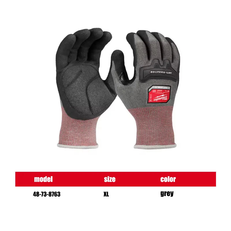 Milwaukee Anti-Vibration Cut Level 4 Nitrile Dipped Gloves - XL/L/M