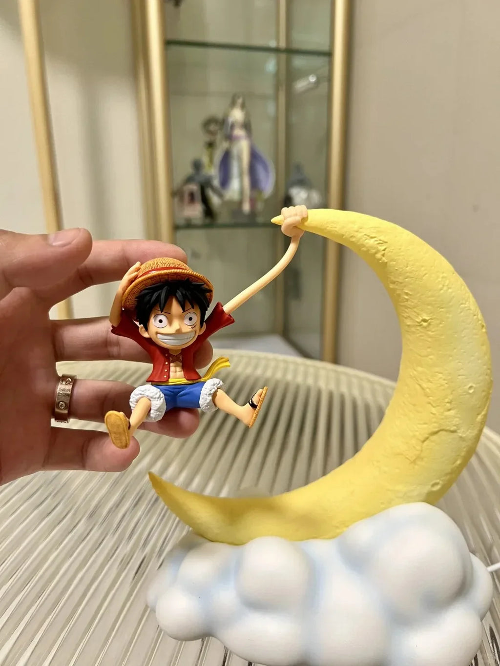 Charming Anime Character Night Light - Magnetic Control Moon Lamp