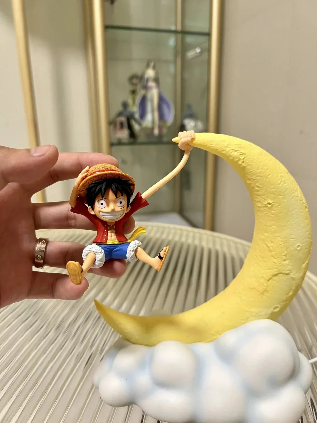 Charming Anime Character Night Light - Magnetic Control Moon Lamp