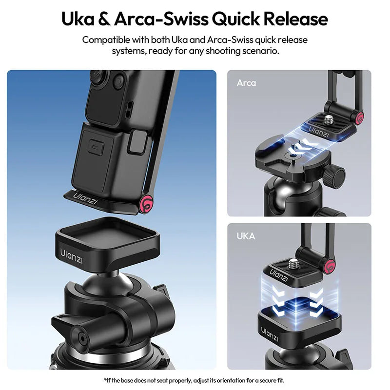 Ulanzi MA66 Magnetic Tripod: Foldable Selfie Stick for DJI Pocket 3