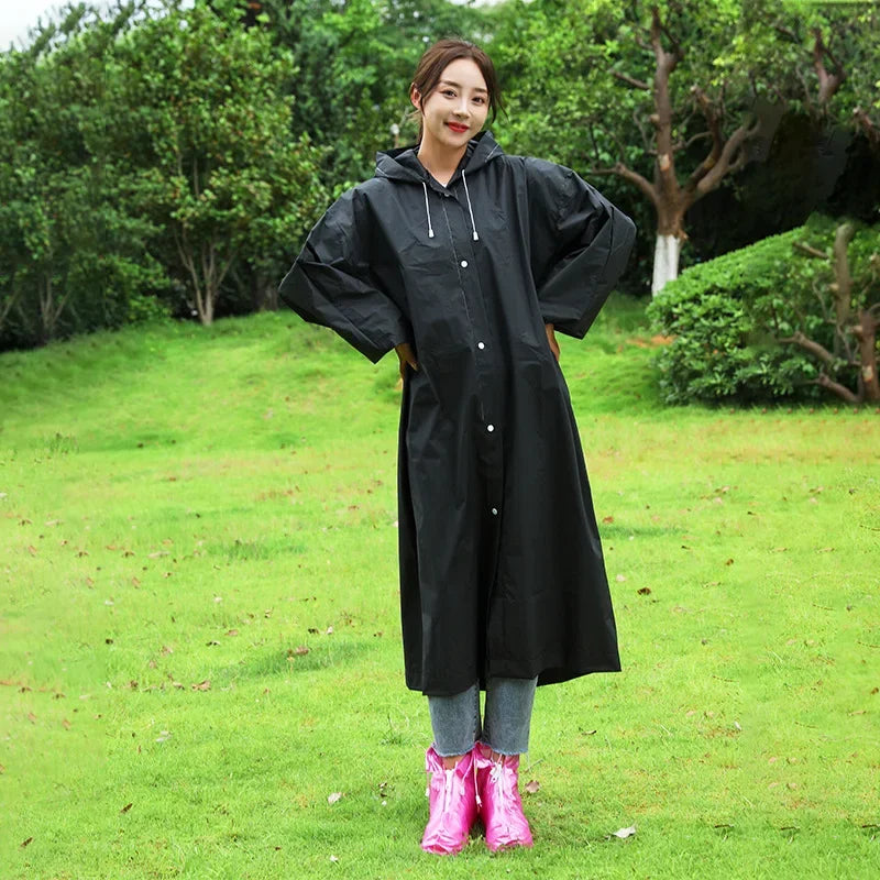 EVA Rain Suit Poncho - Waterproof & Windproof Travel Raincoat
