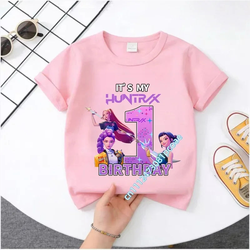 K-Pop Demon Hunters T-Shirt - Fun Summer Tee for Kids 7-13