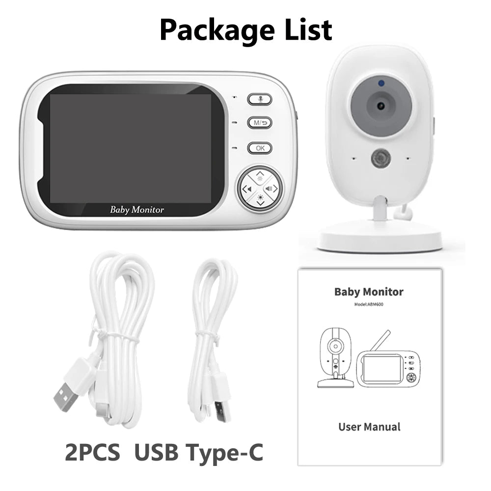 3.5-Inch Cdycam Baby Monitor with Camera & Two-Way Audio