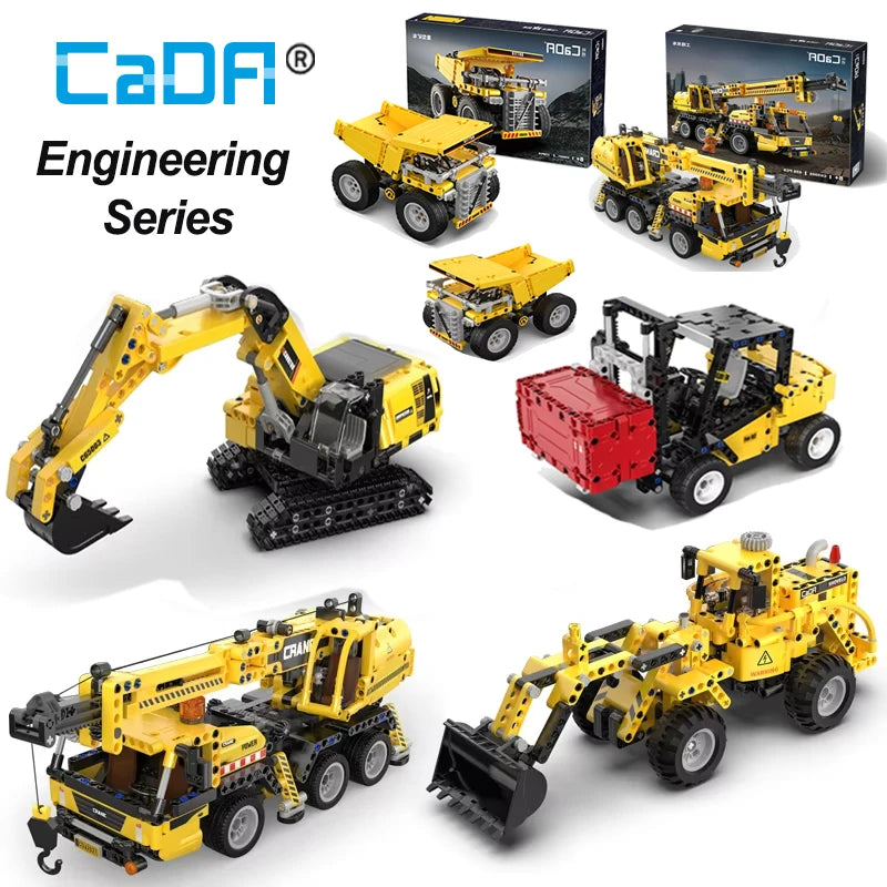 Cada 693Pcs Heavy Mining Truck Building Blocks Set for Kids