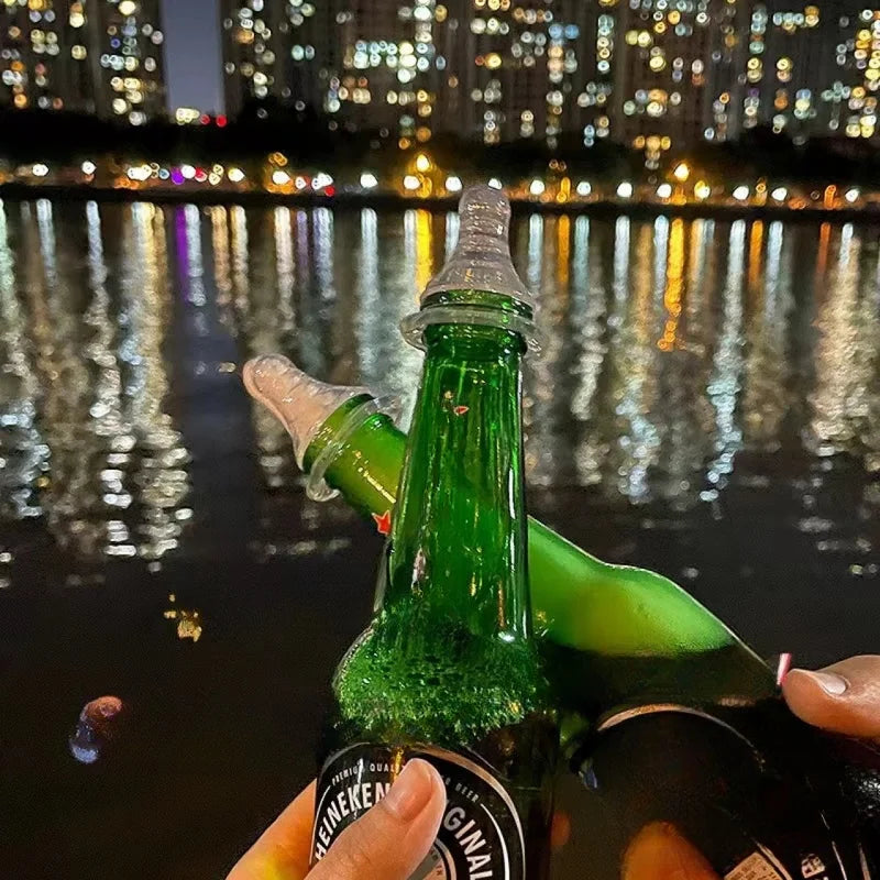 Fun Adult Drinking Pacifier Set - Unique Wine Bottle Props
