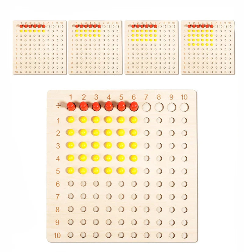 Montessori 99 Multiplication Board - Fun Math Learning Tool for Kids