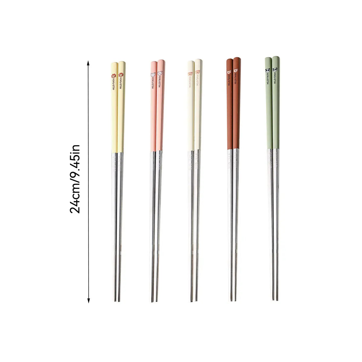 Cute Capybara Stainless Steel Chopsticks - Portable & Non-Slip