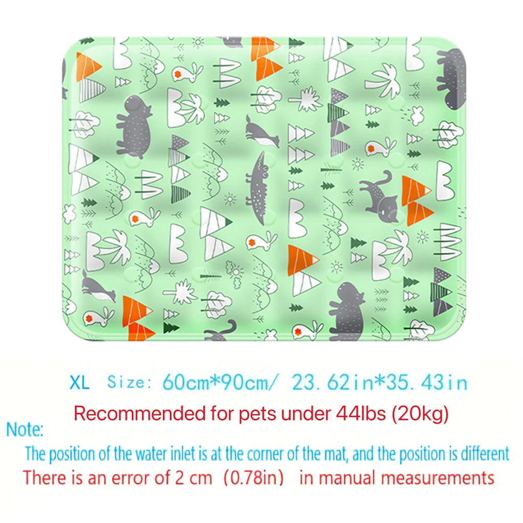 Portable Pet Cooling Mat - Durable Ice Cushion for Dogs & Cats