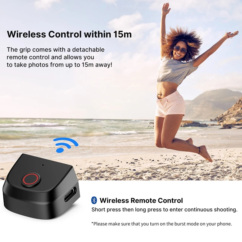 Ulanzi MA35 Selfie Phone Grip with Bluetooth Shutter & Stabilizer