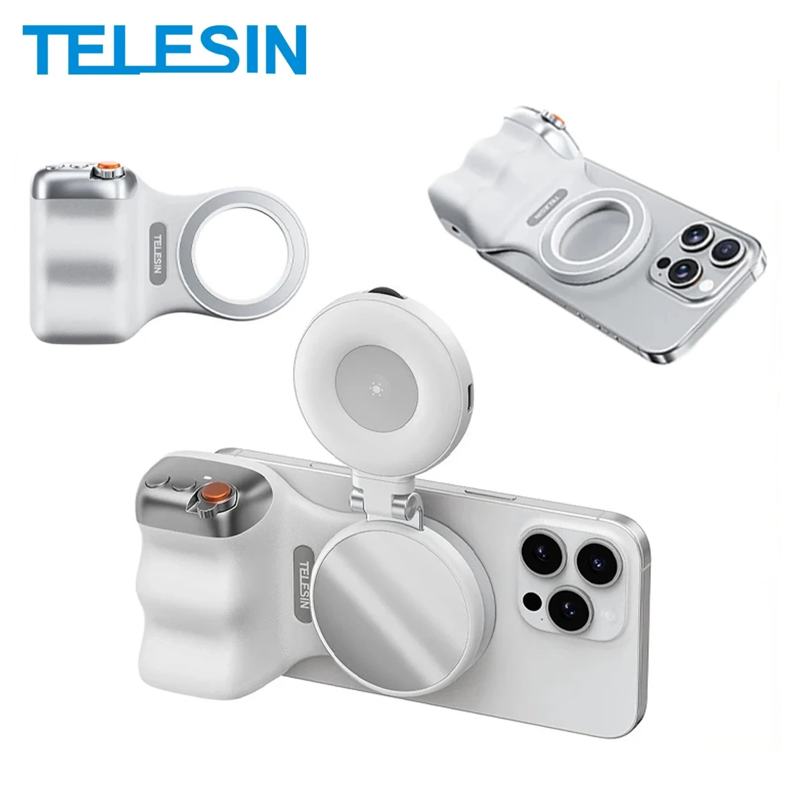 TELESIN Magnetic Camera Grip with Remote Control - Perfect for Vloggers