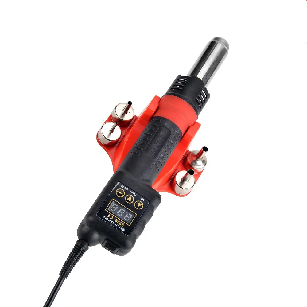 JCD 8208 750W Micro Hot Air Gun with LCD Display - Versatile Soldering Tool